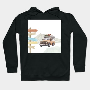 Lets travel in my truck Hoodie